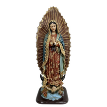 Cargar imagen en el visor de la galería, Virgen De Guadalupe De Resina Decorada