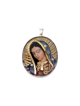 Cargar imagen en el visor de la galería, Medalla Plata Naturaleza Grande Doble Vista