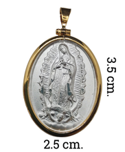 Cargar imagen en el visor de la galería, Medalla Plata Virgen de Guadalupe / Juan Pablo II