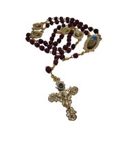 Cargar imagen en el visor de la galería, PORTA ROSARIO CON AROMA PALO DE ROSA