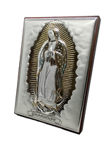 Cargar imagen en el visor de la galería, Retablo plata chico / Virgen de Guadalupe