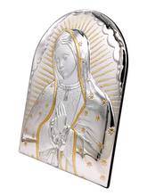 Cargar imagen en el visor de la galería, RETABLO ITALIANO PLATA VIRGEN DE GUADALUPE