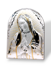 Cargar imagen en el visor de la galería, RETABLO ITALIANO PLATA VIRGEN DE GUADALUPE
