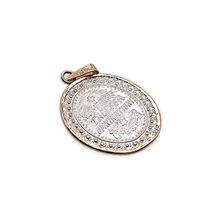 Cargar imagen en el visor de la galería, Medalla Virgen de Guadalupe en troquel antiguo bisel oro 14 k