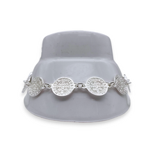 Cargar imagen en el visor de la galería, Pulsera Plata Medallas San Benito