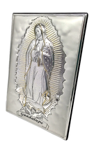 Cargar imagen en el visor de la galería, RETABLO PLATA MEDIANO / VIRGEN DE GUADALUPE
