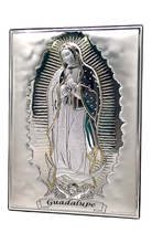 Cargar imagen en el visor de la galería, RETABLO PLATA MEDIANO / VIRGEN DE GUADALUPE