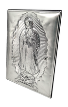 Cargar imagen en el visor de la galería, RETABLO PLATA MEDIANO / VIRGEN DE GUADALUPE