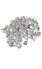 Cargar imagen en el visor de la galería, Rosario De Plata / Cuentas Azucarada Y Lisa