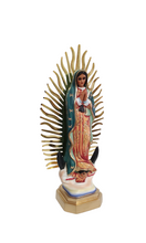 Cargar imagen en el visor de la galería, VIRGEN DE GUADALUPE RESINA / 20 CM