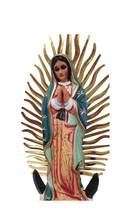 Cargar imagen en el visor de la galería, VIRGEN DE GUADALUPE RESINA / 20 CM