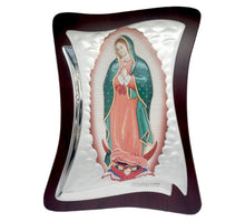 Cargar imagen en el visor de la galería, Retablo Plata Virgen De Guadalupe Color