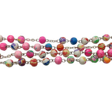 Cargar imagen en el visor de la galería, Rosario de colores | Medalla con Virgen de Guadalupe