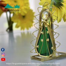 Cargar imagen en el visor de la galería, Vitral Virgencita de Guadalupe Plis