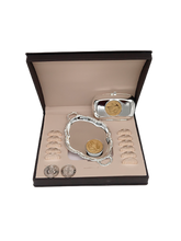 Cargar imagen en el visor de la galería, Set de Arras matrimoniales con monedas San Benito | Plata .925
