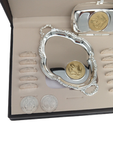 Cargar imagen en el visor de la galería, Set de Arras matrimoniales con monedas San Benito | Plata .925