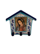 Cargar imagen en el visor de la galería, Porta llaves talavera Virgen de Guadalupe
