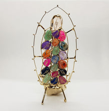 Cargar imagen en el visor de la galería, Virgen Guadalupe con cuarzos | Colores