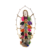 Cargar imagen en el visor de la galería, Virgen Guadalupe con cuarzos | Colores