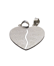 Cargar imagen en el visor de la galería, Dije Corazón Partido (dos Mitades) Plata .925
