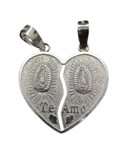 Cargar imagen en el visor de la galería, Dije Corazón Partido (dos Mitades) Plata .925
