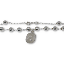 Cargar imagen en el visor de la galería, Pulsera Decenario Plata 0.925 Con Medalla Virgen Guadalupe
