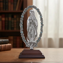 Cargar imagen en el visor de la galería, VIRGEN DE GUADALUPE OVAL  CON BASE
