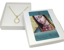 Cargar imagen en el visor de la galería, Juego De Collar Y Anillo Con Virgen De Guadalupe Tallada
