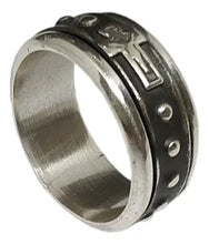 Cargar imagen en el visor de la galería, Anillo Decenario Giratorio | Plata Pavonado
