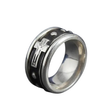 Cargar imagen en el visor de la galería, Anillo Decenario Giratorio | Plata Pavonado
