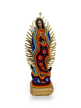 Cargar imagen en el visor de la galería, Virgen De Guadalupe Decorada Con Arte Huichol
