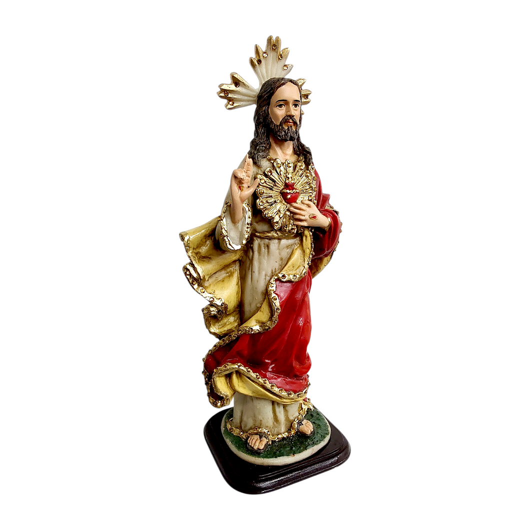 Sagrado Corazón De Jesús Decorado Artesanal