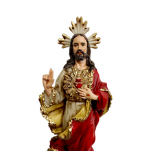 Cargar imagen en el visor de la galería, Sagrado Corazón De Jesús Decorado Artesanal

