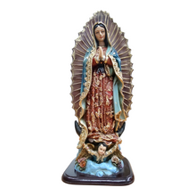 Cargar imagen en el visor de la galería, Virgen De Guadalupe De Resina Decorada
