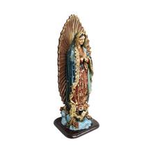 Cargar imagen en el visor de la galería, Virgen De Guadalupe De Resina Decorada
