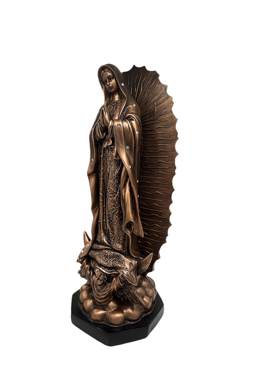 Virgen Guadalupe Bronce 40 cm