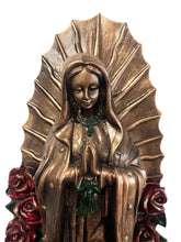 Cargar imagen en el visor de la galería, Virgen Guadalupe Bronce y Rosa
