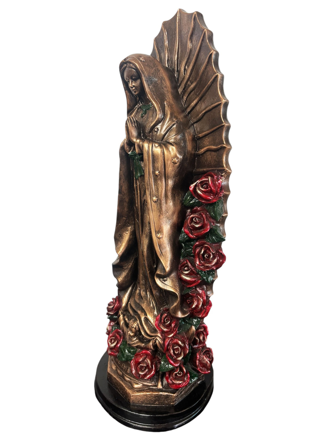 Virgen Guadalupe Bronce y Rosa