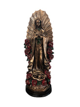 Cargar imagen en el visor de la galería, Virgen Guadalupe Bronce y Rosa
