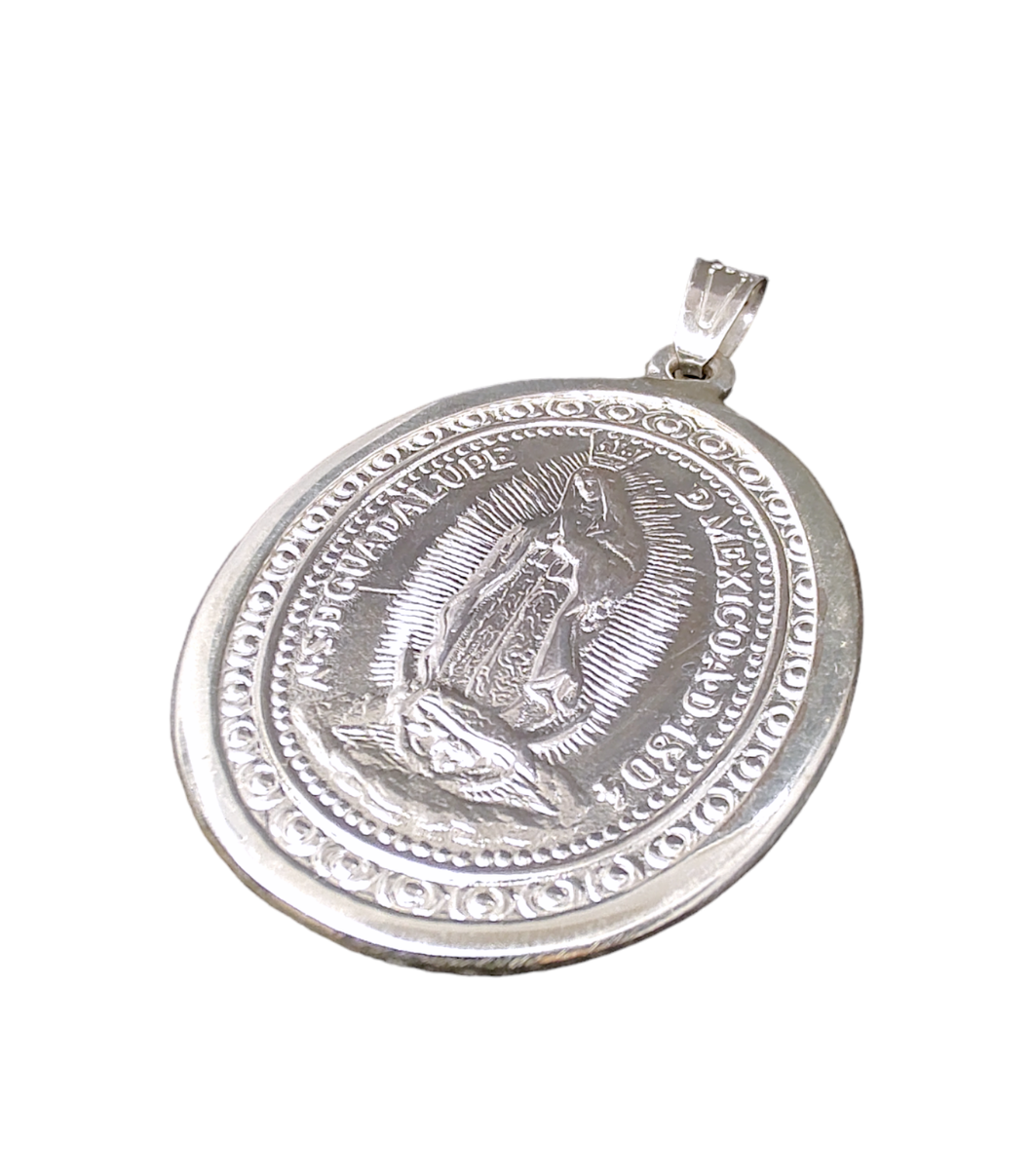 Medalla Grande De Plata Troquel Antiguo