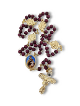 Cargar imagen en el visor de la galería, Porta rosario Madera Virgen Del Carmen
