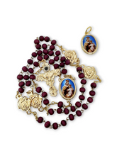 Cargar imagen en el visor de la galería, Porta rosario Madera Virgen Del Carmen
