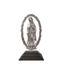 Cargar imagen en el visor de la galería, VIRGEN DE GUADALUPE OVAL  CON BASE
