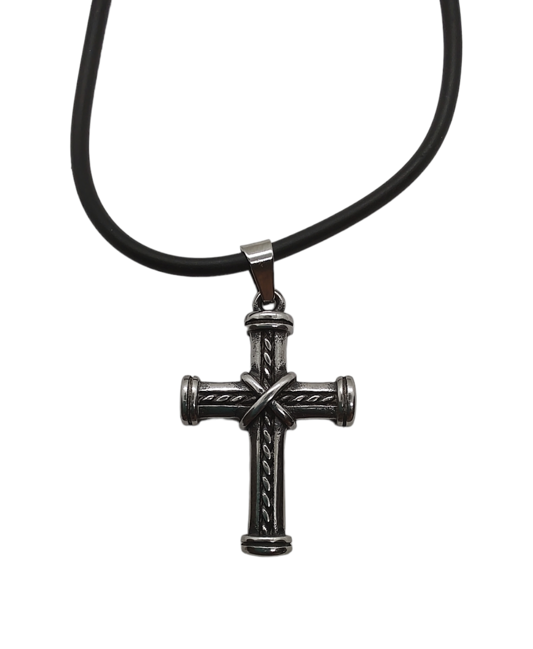 Cruz Acero Con Caucho