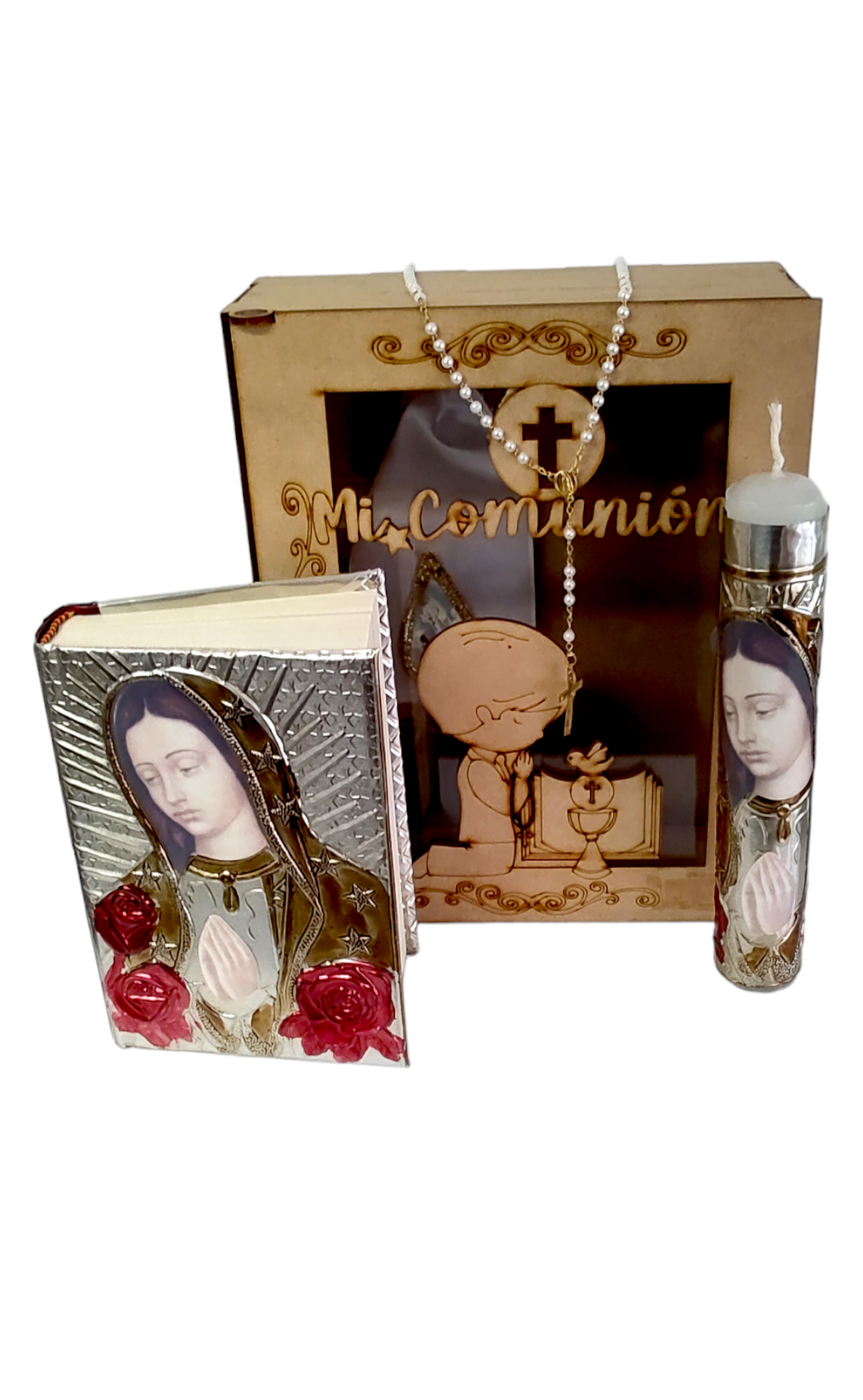 Estuche de primera comunión Virgen de Guadalupe