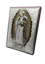 Cargar imagen en el visor de la galería, Retablo plata chico / Virgen de Guadalupe
