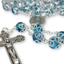 Cargar imagen en el visor de la galería, Rosario vidrio con capuchón
