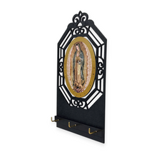 Cargar imagen en el visor de la galería, Porta Llaves Virgen De Guadalupe Madera
