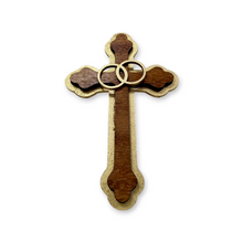 Cargar imagen en el visor de la galería, Cruz madera con alianzas Set 13 piezas
