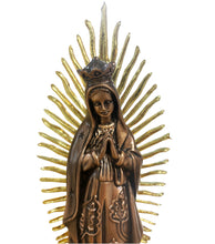 Cargar imagen en el visor de la galería, Virgen de Guadalupe Bronce
